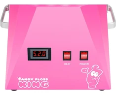 Led cukraus vatos mašina, 52 cm, 1030 W, rožinė