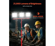 LED darbo lempa su trikoju 21000 lm nešiojama