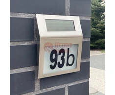 LED namo numerio lentelė su saulės baterija I357