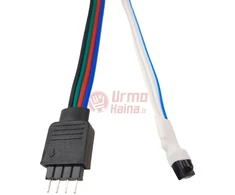 LED RGB juostos valdiklis su IR nuotolinio valdymo pulteliu