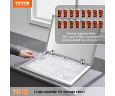 Ledo / šaldymo įranga talpa 107.8 l 710 x 508 x 437 mm