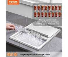 Ledo / šaldymo įranga talpa 55.23 l 608 x 457 x 333 mm