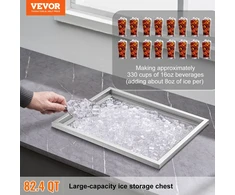 Ledo / šaldymo įranga talpa 77.9 l 532 x 430 x 458 mm