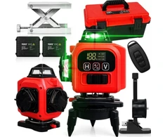 Linijinis lazerinis nivelyras 4D 16 eilučių 360° RED01