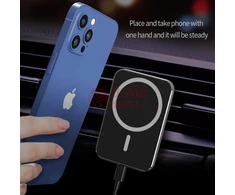Magnetinis automobilinis telefono kroviklis su bevieliu krovimu 15W M1