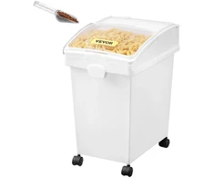 Maisto/ryžių sandėliavimo talpyklų komplektas augintiniams. 25 L. 3 vnt.
