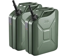 Metalinė kuro talpa. 20 L. su snapeliu ir rankena. atspari korozijai. 2 vnt.