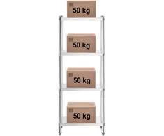 Metalo detektorius Metalinė sandėliavimo lentyna 200 kg 70 x 40 x 180 cm