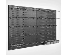 Metaliniai perforuoti skydeliai (4 vnt.) su priedais. 609.6 x 304.8 mm