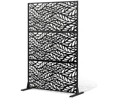 Metaliniai privatumo skydai 120 x 50.8 x 183 cm. lauko privatumo ekranai. laisvai stovinti lauko pertvara su atrama. 3 ekranai