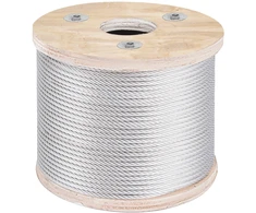 Metalinis trosas 3/16" (4.8 mm) skersmens. nerūdijančio plieno 304. apsauginiams turėklams. laiptų turėklams
