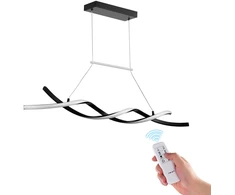 Modernus 24W LED pakabinamas šviestuvas su silikoniniu gaubtu ir pultu, spalvos temp. 3000-6000K