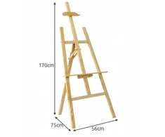 Molbertas BERIMAX 4RK-6TP 170 cm, medinis