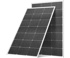 Monokristaliniai saulės moduliai. 2vnt x 100W. MC4 jungtis. aliuminio rėmas. IP65
