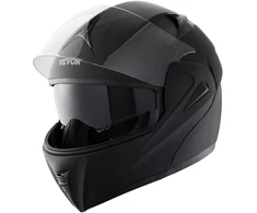 Motociklininko šalmas su Bluetooth lizdu ir keičiamais vizieriais. ABS