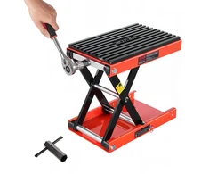 Motociklo keltuvas su plačia platforma aukštis 105-380 mm spragtuku ir rankenėle apkrova 544 kg