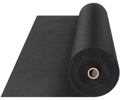 Neaustinė geotekstilė 1.2 x 30.5 m. 271 g/m². piktžolių apsaugai. juoda