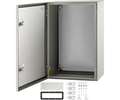 NEMA 4X elektros skydinė dėžė. plieninė. 60x40x25 cm. IP66. su montavimo plokšte