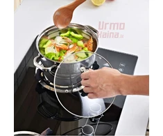 Nerūdijančio plieno 12 dalių puodų rinkinys ZL-8102