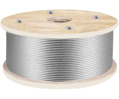 Nerūdijančio plieno lynas 152 m. Ø4.8 mm. 1x19 konstrukcija. trūkio jėga 1905 kg