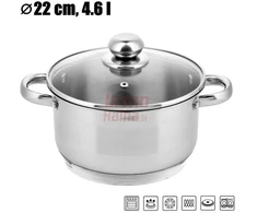 Nerūdijančio plieno puodas 22cm ZL-7306