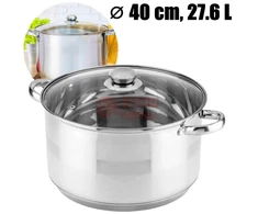 Nerūdijančio plieno puodas 40cm ZL-7315