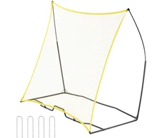 Nešiojama futbolo treniruoklio siena 213.36 x 213.36 cm. geležies ir poliesterio futbolo treniruočių įranga