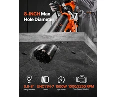 Nešiojama karotažo gręžimo mašina betonui gręžimo skersmuo 200 mm