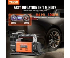 Nešiojamas 12V padangų pripūtiklis debitas 200 L/min