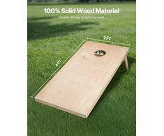 Nešiojamas stalo cornhole žaidimo rinkinys. sulankstomas. 1255 x 600 x 302 mm