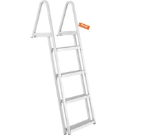 Nuimamos prieplaukos kopėčios. 4 pakopos. plati pakopa 10.16 cm. iki 159 kg