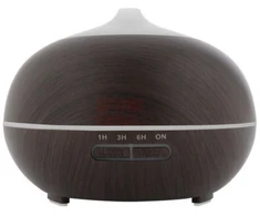 Oro drėkintuvas difuzorius + 3 eteriniai aliejai IT2 400 ml USB rudas