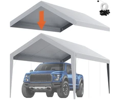 Pakeičiama automobilio garažo palapinės danga 304.8 x 609.6 cm. vandeniui atsparus ir apsaugotas nuo UV spindulių tentas