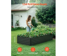 Pakelta lauko sodo gėlinė 2032 x 1016 x 470 mm. atviro dugno konstrukcija. didelė pakelta lysvė daržovėms ir gėlėms auginti