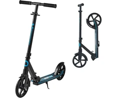 Paspiriamasis paspirtukas su pedaliniu stabdžiu, reguliuojamas vairo aukštis, iki 99,7kg, mėlynas su juodu