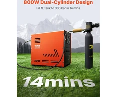 PCP oro kompresorius 800W slėgis 30 MPa