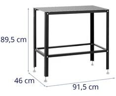 Perforuotas suvirinimo stalas plieno 91.5 x 46 cm iki 100 kg