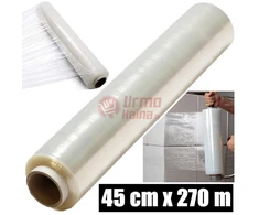 Permatoma pakavimo plėvelė STRETCH 45 cm x 270 m skaidri