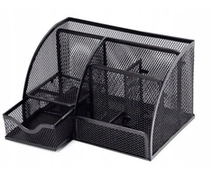 Pieštukinė BERIMAX UZQ-2L9 metalinė, 6 skyriai, juoda