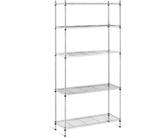 Pilkas metalinis sandėliavimo stelažas 180x90x35cm iki 150kg