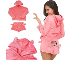 Pink Šilta pižama su gobtuvu DreamHood Rožinė L BERIMAX moteriška, L dydis