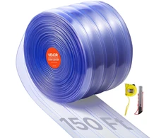Plastikinė (PVC) juostų užuolaida. ilgis 45.7 m. juostos plotis 20 cm. sandėliams ir garažams