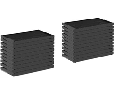Plastikinis bičių rėmelis su vašku 483 x 232 mm 20 vnt.