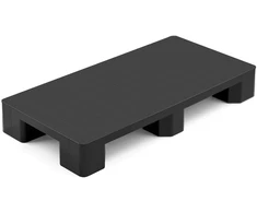 Plastikinis padėklas. vandeniui atsparus. iki 1000 kg. 100x50x13.6 cm. juodas