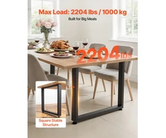 Plieninės stalo kojos. išardomos. apkrova iki 1000 kg. 75x90 cm. 2 vnt.. juodos