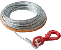 Plieninis gervės trosas. 9.5 mm x 30.5 m. trūkio jėga 67.6 kN