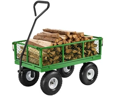 Plieninis sodo vežimėlis su ratais apkrova 30844 kg tempiamas