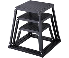 Pliometrinė dėžė. 3 vnt. komplektas 305/458/609 mm. keliamoji galia 227 kg