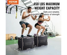 Pliometrinė dėžė 60/50/40 cm. keliamoji galia 204 kg. šuolių treniruoklis