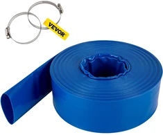 Plokščia PVC drenažo žarna. 76 mm x 32 m. mėlyna